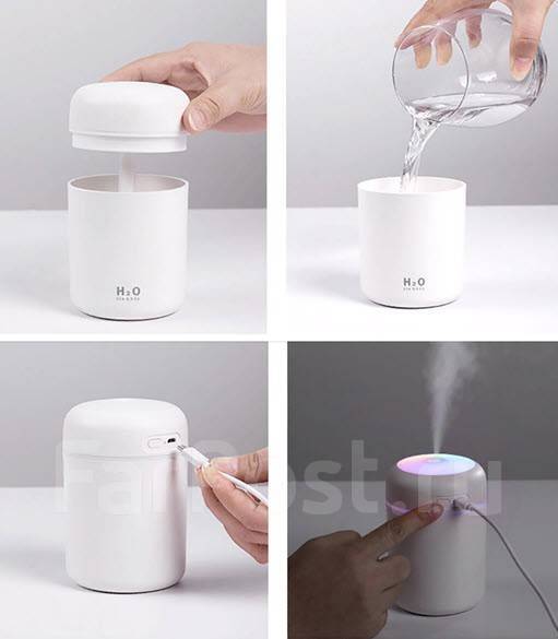 Увлажнитель воздуха ультразвуковой Humidifier H2O арт. HM-050 ...