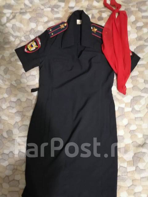 Платье Полиция длин/рукав (спереди шлица)