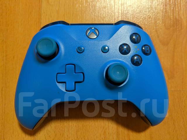 Геймпад xbox one оригинал синий, б/у, в наличии. Цена: 4 499₽ во ...