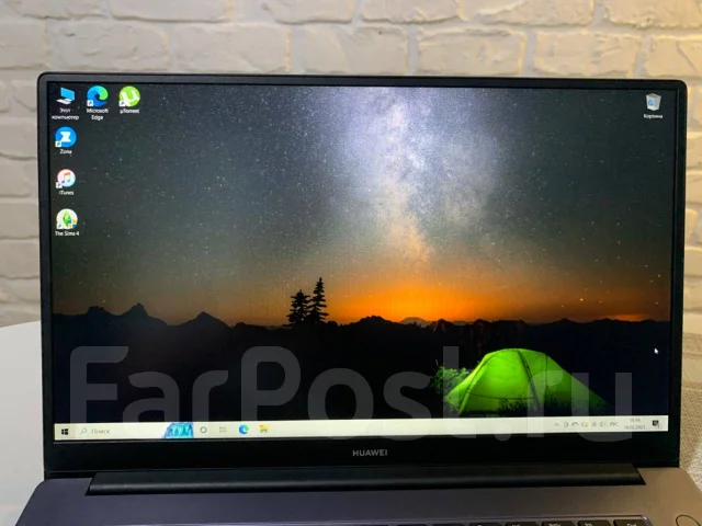 Huawei MateBook D 15. 15.6", 3����, ��� 8 ��, ���� 265���, WiFi: 1, Bluetooth: 1, ����������� �� 8��. ����