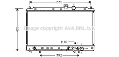 �������� ������� ���������� ��������� Mitsubishi COLT, Lancer (1.6i) AVA Quality Cooling MT2076 MT2076 ����
