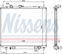 �������� ������� ���������� ��������� Mitsubishi Pajero, Montero, Shogun (2.8 TDIC) Nissens 62852 62852 ����