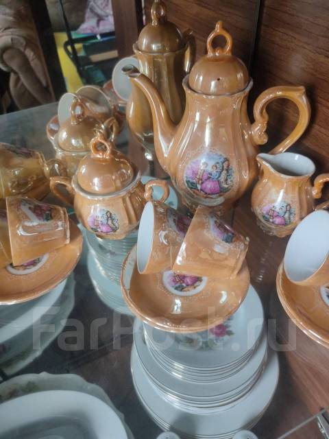 Японский кофейный музыкальный сервиз, б/у, в наличии. Цена: 2 550₽ во ...