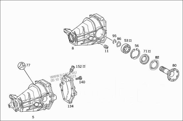 Диагностика редуктора заднего моста мерседес