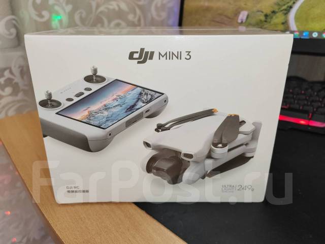 Квадрокоптер DJI Mini 3 (пульт С Экраном), с камерой, новый, в наличии ...