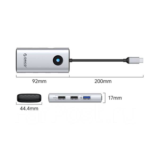 Док-станция Orico Type-C 5 в 1 для ноутбука и смартфона, новый, в ...