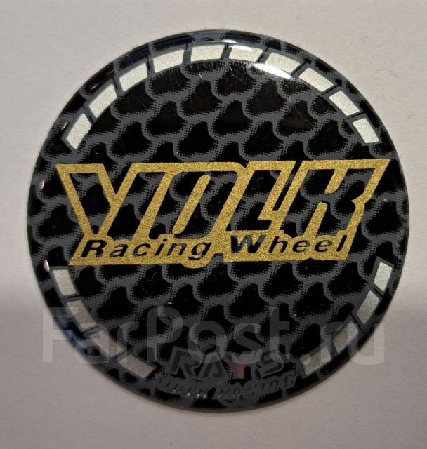 Стикеры-наклейки RAYS VOLK Racing Wheel на колпачки литых дисков 65мм ...