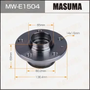 ��������� ���� Masuma rear AUDI A3, Q3 05- (with ABS) MW-E1504 1T0598611 ����