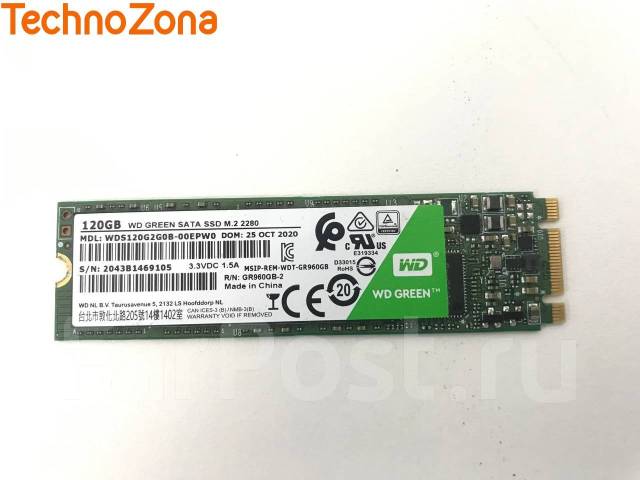 120 ГБ SSD M.2 накопитель WD Green [WDS120G2G0B] - Носители информации ...