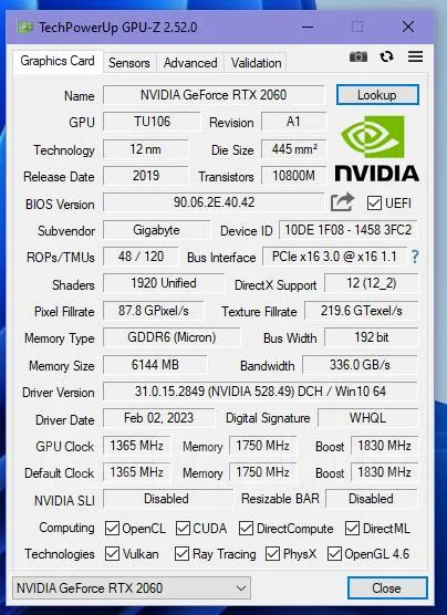 GeForce RTX 2060 ����