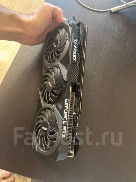 Видеокарта MSI GTX 3080ti Ventus 3x, б/у, в наличии. Цена: 70 000₽ во ...