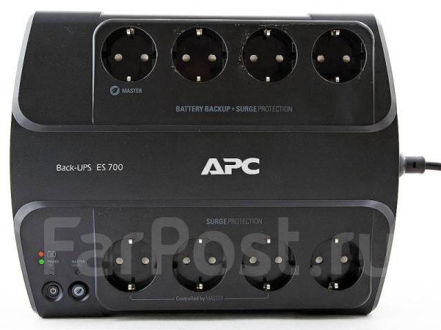 ИБП APC Back-Up ES 700VA [BE700G-RS] Новый АКБ 12 В, 9 А*ч - Корпуса ...