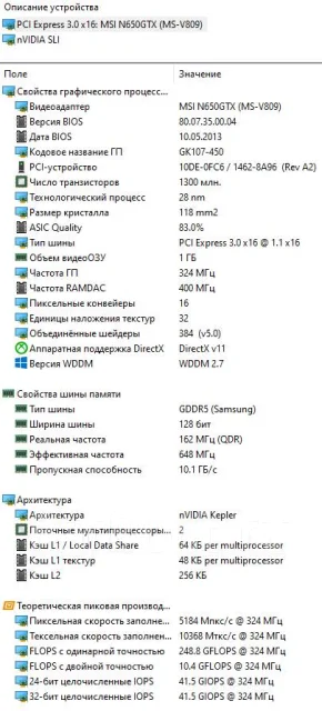 GeForce GTX 650 ����