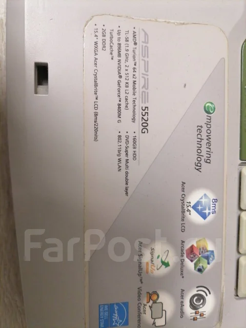 Acer Aspire 5520G. ��� 2048 �� ����