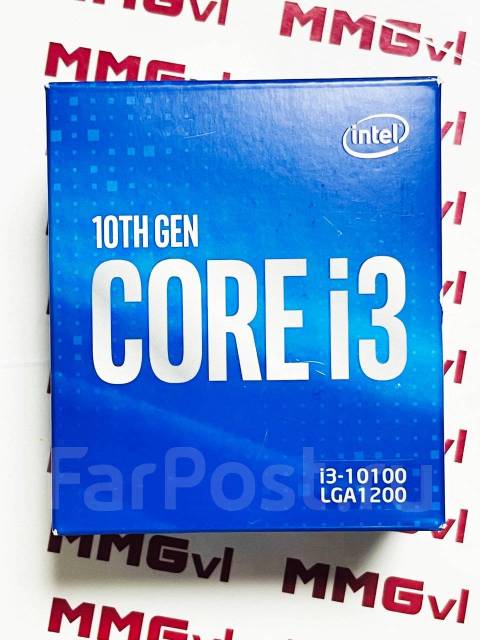 Процессор Intel Core i3-10100 BOX (3600 - 4300МГц x 4) Socket 1200 ...