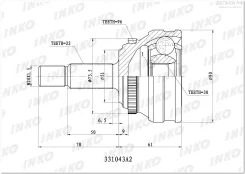 ���� �������22/30 ABS 96 | ����� | INKO 331043A2 331043A2 ����