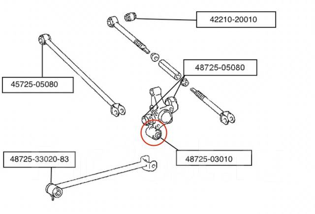 Задняя подвеска тойота авенсис т270 схема