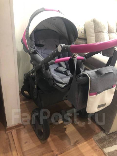 Коляска детская 3в 1, б/у, в наличии. Цена: 28 900₽ в Хабаровске