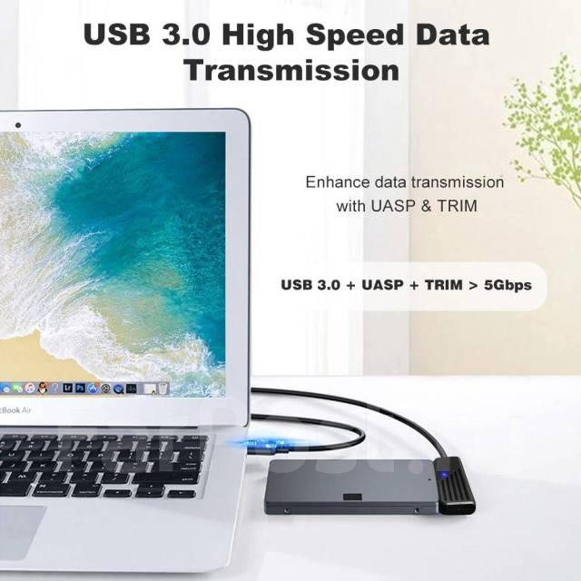 Переходник с SATA на USB 3,0 Адаптер, кабель, для жестких дисков, новый ...