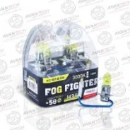 ����� ������������� H 3 12V 55 W(100W) (2 ��. ) 3000K (����-������ ����) FOG Fighter Avantech AB3003 ����