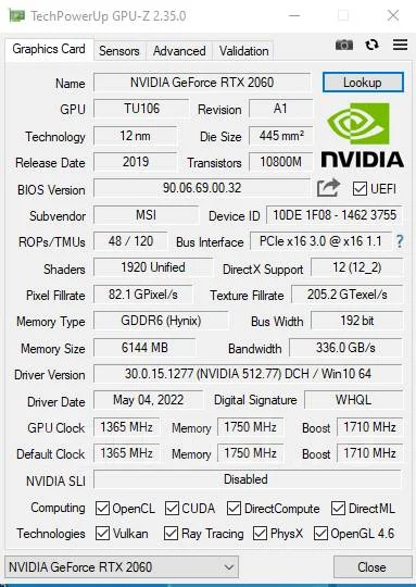 GeForce RTX 2060 ����