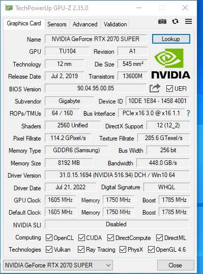 GeForce RTX 2070 SUPER ����