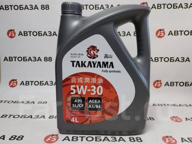 NEW! Масло моторное синтетическое Takayama 5w30 4л, 4,00 л. CF, SL, A3 ...