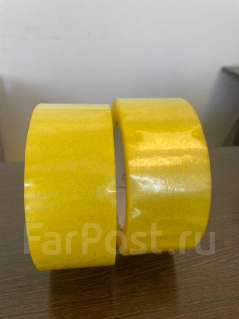 Скотч прозрачный/жёлтый 120 метров, 150 метров от Одной Коробки, в ...
