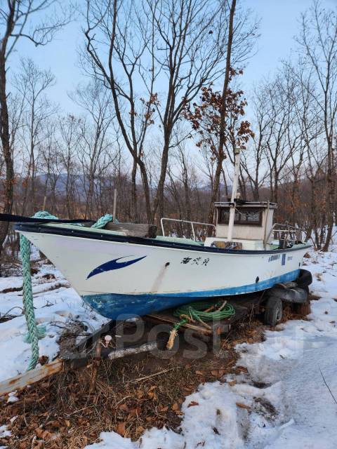 Рыболовная лодка, Yanmar, стационарный, дизель, 1988 год, 5,50 м. 24,00 ...