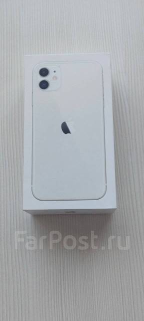 iPhone 11, 128 гб, 6.10", моноблок, белый, 4G LTE, Защищенный, NFC, б/у ...