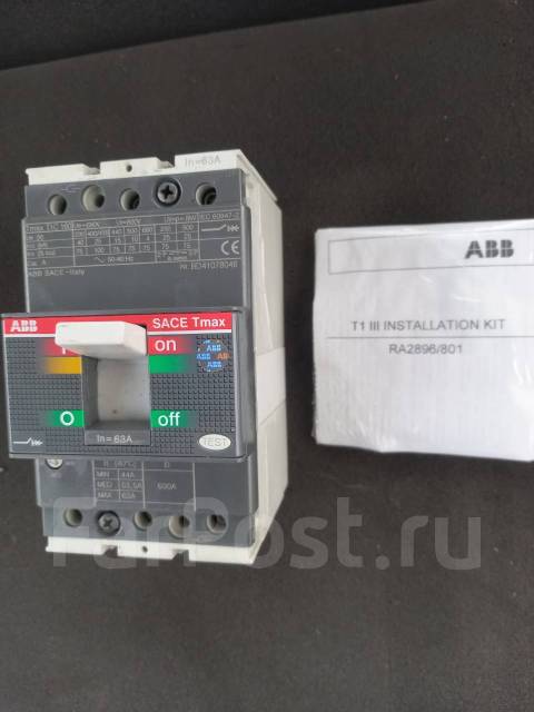 Автоматический выключатель ABB Tmax T1C 160 3P 63A - Свет и электрика ...