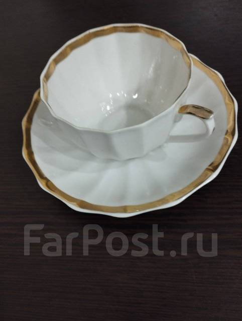 Чайная пара костяной фарфор Вербилки, новый, в наличии. Цена: 1 999₽ во ...