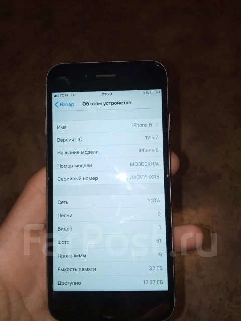 Apple iPhone 6. �/�, 32 ��, �����, 3G, 4G LTE ����