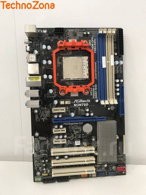 Материнская плата AM3 Asrock M3N78D (работает только 2 канала ), б/у, в ...