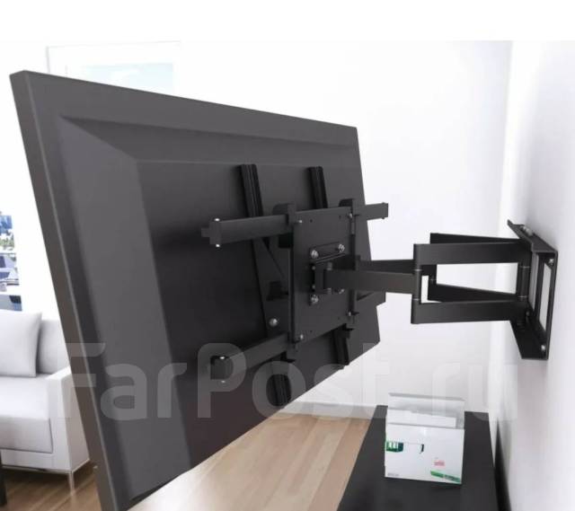 Монтаж Кронштейна установка на стену повесить телевизор подвес Мастер ...