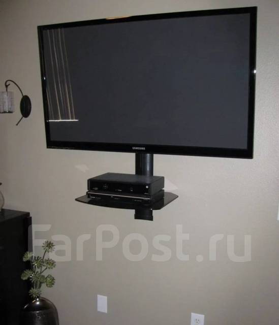 Монтаж Кронштейна установка на стену повесить телевизор подвес Мастер ...