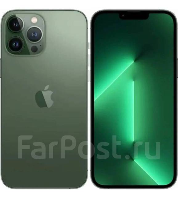 Айфон iPhone 13 Pro Max Зелёный, 128 гб, 6.70", моноблок, зеленый, б/у ...