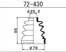   FB2095 (22,5x75,5x95) 1-56 Maruichi 72430 72430 