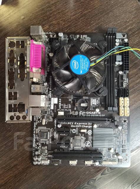 Материнская плата Gigabyte GA-B85M-D3V + Процессор Intel Core I5 4460 ...