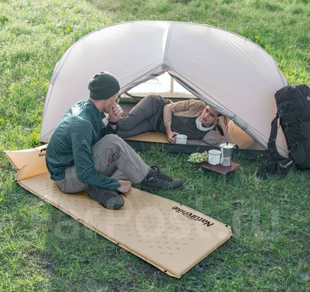 Коврик самонадувающийся Naturehike двойной с подушками 185х130х2 5 см ...