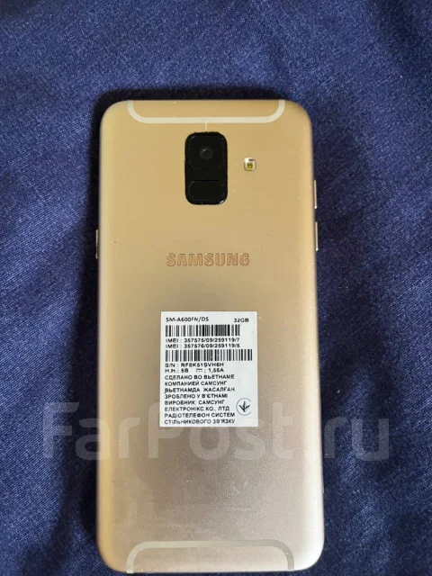 Samsung Galaxy A6. �/�, 128 ��, ������, 4G LTE ����