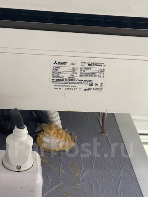 Сплит система Кондиционер Mitsubishi MS-GF80VA / MU-GF80VA, 80 м², б/у ...