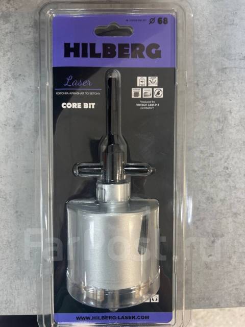 Коронка алмазная по бетону серия Laser 72 мм Hilberg HM202, новый, в ...