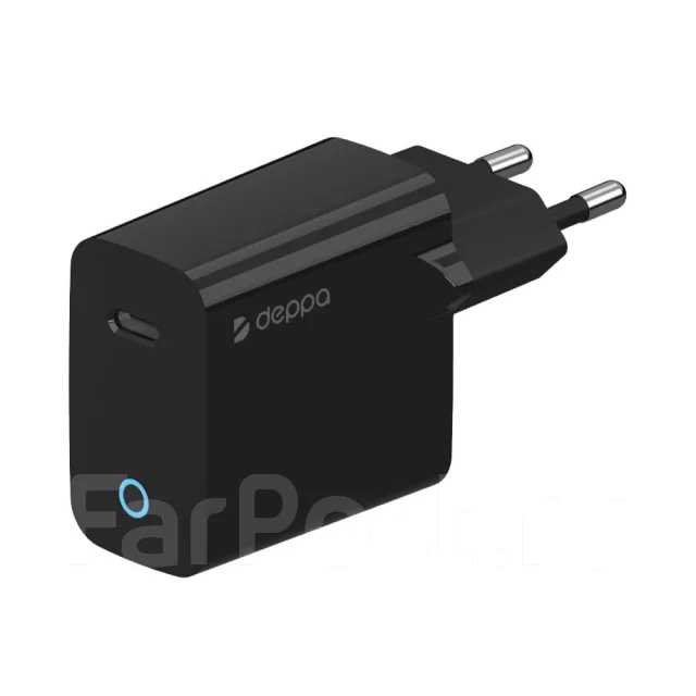 СЗУ Deppa USB-C, PD 3.0, QC 3.0, 25Вт. Black 11427, новый, в наличии ...