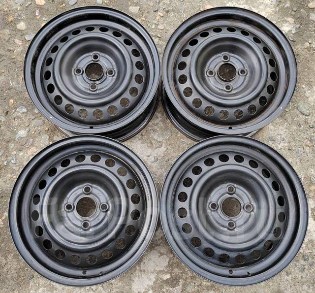 Штампованные диски 4x100 * R15 Honda, 15", 1 шт, 56,1 мм. 4 шт, б/у, в ...