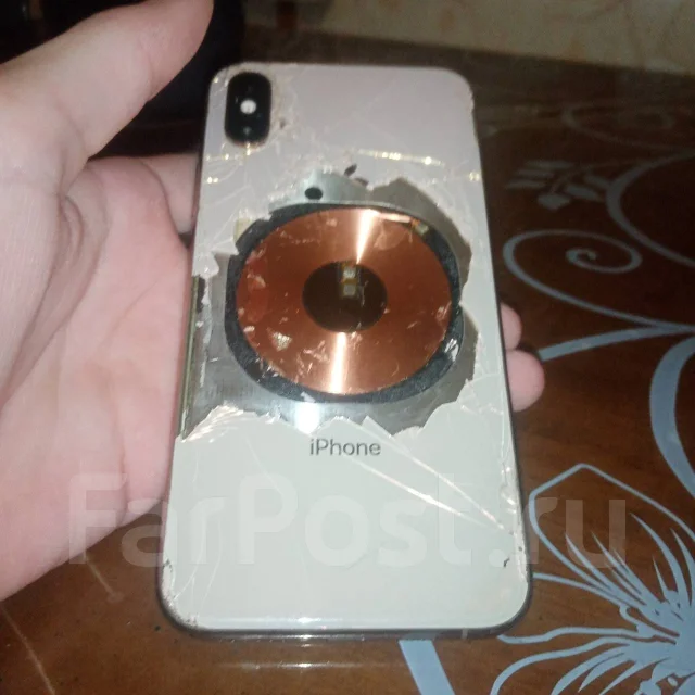 Айфон xs, Apple iPhone Xs, 64 гб, 5.80", моноблок, белый, б/у, в ...