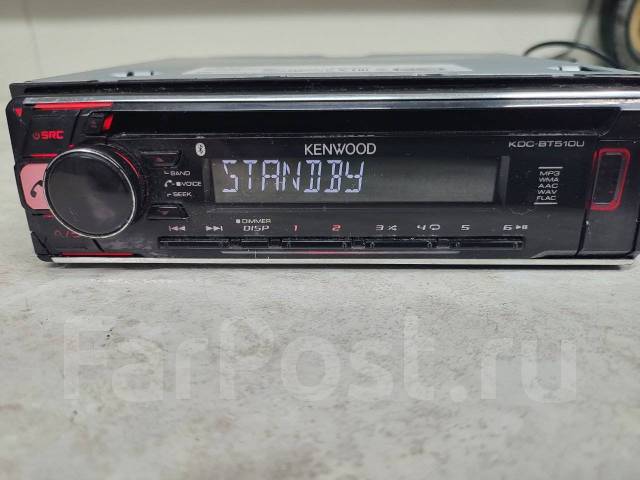 Магнитола Kenwood KDC-BT510U, 2 DIN — 178x100 мм, б/у, в наличии. Цена ...