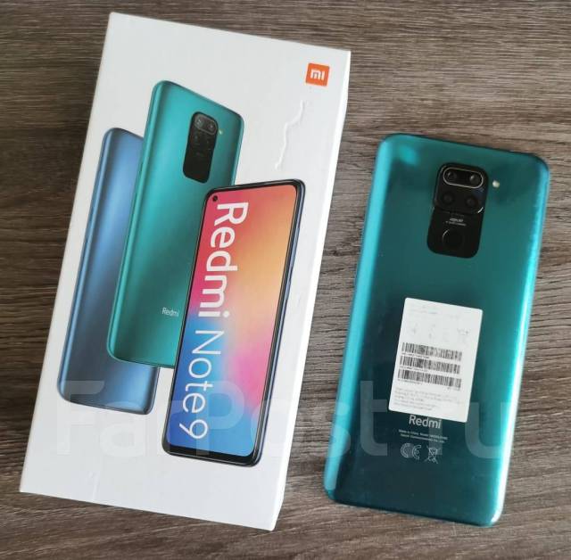 Xiaomi Redmi Note 9 128gb green, 6.53", моноблок, зеленый, 3G, 4G LTE ...