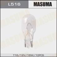 Лампа Masuma W16W (W2.1x9.5d, T16), 12В, 16Вт, комплект 10 шт стоимость за упаковку 10 шт L516 фото