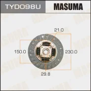 ���� ��������� TYD098U 230*150*21*29.8 Masuma [TYD098U] TYD098U ����